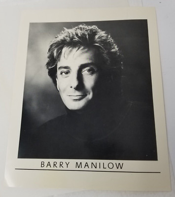 Barry Manilow Headshot Black White 1991 Kellogg's  Kenmei  Cereal