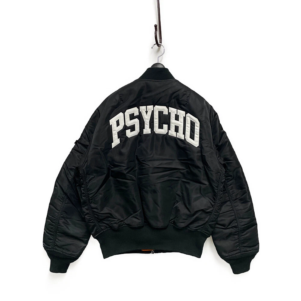 UNDERCOVER×ALPHA 22AW PSYCHO MA-1 black Orange M Genuine / 30549