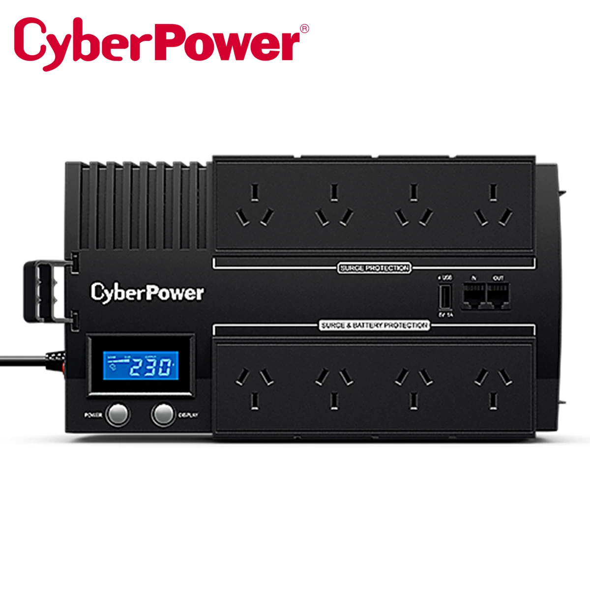 CyberPower 1200VA UPS BRICs LCD Power Supply Surge Protector 8 Way Power Board