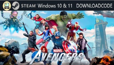 NEU PC Computer Spiel Marvels Avengers für Windows 10 11 STEAM Download Code Key