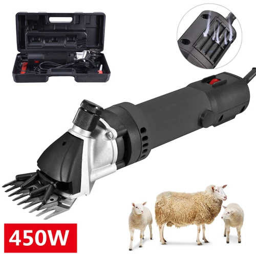 450W Electric Sheep Shears Heavy Duty Professional Animal Grooming Clippers 110V