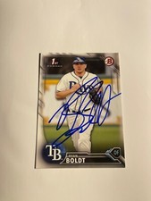 Tampa Bay Rays RYAN BOLDT Signed Card