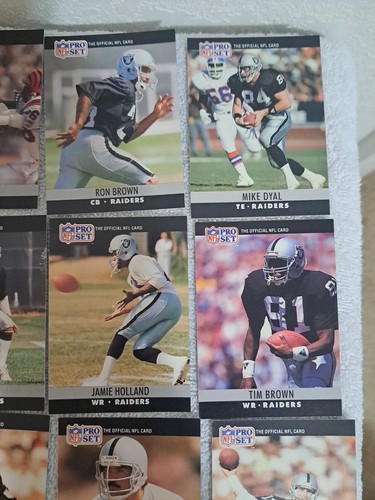 Pro Set Bo Jackson Allen Howie Long Beuerlein Shroeder Gault Brown Raiders NFL - Picture 14 of 24