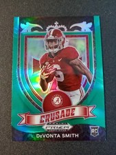 2021 Panini Prizm Green Wave Crusade DeVonta Smith RC # 165 Philadelphia Eagles
