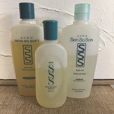 4 bottles Avon Skin So Soft Original Bath Oil mostly full 8-24.5 oz