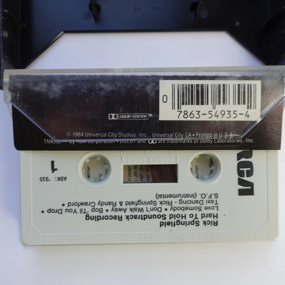 Rick Springfield Hard To Hold Soundtrack (Cassette) - Image 2 of 2