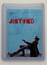 Tarjeta coleccionable justificada de edición limitada firmada por artista “Timothy Olyphant” 7/10