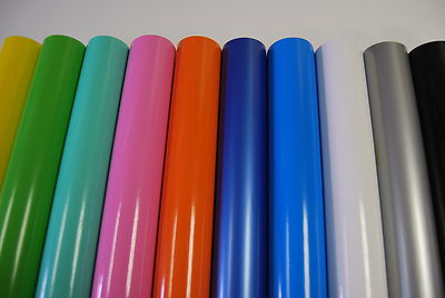 Glanz Vinylfolie Auto (luft-/blasenfrei) alle Farben mehrere Größen 