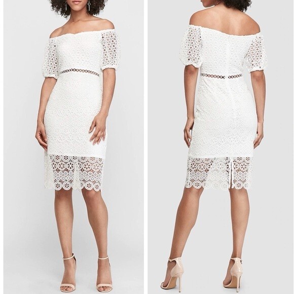 NEVER USED, Express lace midi dress