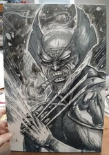 Wolverine original art by Michael Mettlen