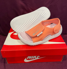 NIKE Sunray Adjust 5 V2 Orange Youth Big Kids Sandals Size: 12C DB9562-602