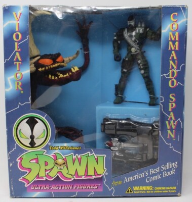 McFARLANE Toys COMMANDO SPAWN VS. VIOLATOR BOX von 1995 