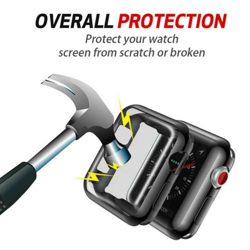 Full Coverage TPU Case Plating Soft Protector For Apple Watch Series Ultra 2 9-1 - Zdjęcie 5 z 21