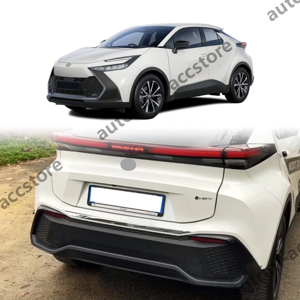 Tira de parachoques delantera trasera cromada para Toyota CHR C-HR 2025 + moldura lateral de la carrocería - Imagen 2 de 4