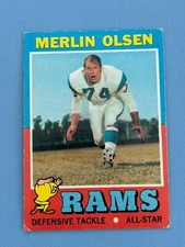 1971 Topps Football Merlin Olsen #125