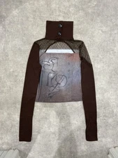 90s grunge lace knit top size m goth whimsygoth emo alt alternative y2k witch