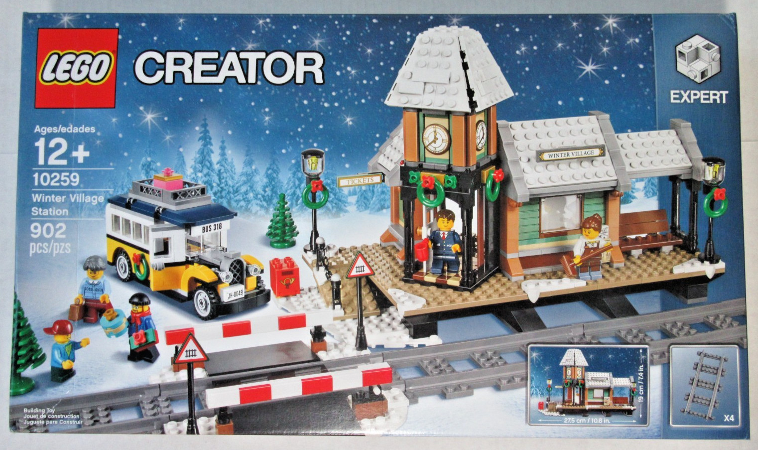 Lego CREATOR EXPERT 10259 ~ WINTER VILLAGE STATION ~ Retired NISB Train Tracks