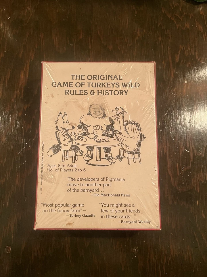 Turkeys Wild! Vintage 1981 Poker Style Card Game Waddingtons Games, Inc Sealed - Image 2 of 4