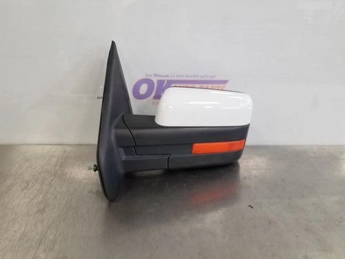 14 2014 FORD F150 RAPTOR EXTERIOR SIDE VIEW MIRROR LEFT DRIVER WHITE 