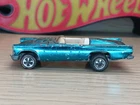 1968 HOT WHEELS REDLINE CLASSIC 57 T-BIRD AQUA BLUE w/ WHITE INTERIOR ORIGINAL