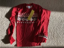 Hanna Andersson Holiday Christmas 2PC Organic Cotton PJ Set sz 140 US 10