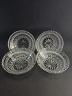4 Vintage Anchor Hocking Wexford 5.5" Clear Pressed Glass Fruit/Dessert Bowls