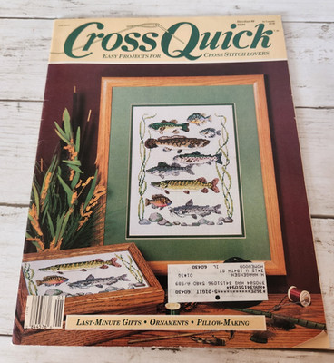 1988 Cross Quick Stitch Lovers Fish Patterns Watch Bands Pillows