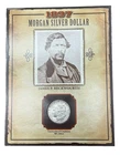 1897 P UNC Morgan Dollar "James P. Beckwourth" Legends of the West Coin & Stamp