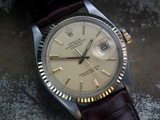 Stunning 1978 Steel & Solid Gold Matt Dial Rolex Datejust Gents Vintage Watch