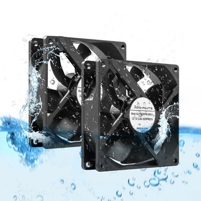 HighPerformance 12V 92mm 92x92x25mm Dual Ball IP68 Waterproof Cooling Fan  30...