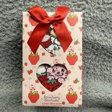 Strawberry Shortcake Socks Womens One Size 4-10 Multi Crew 2 Pairs Gift Box