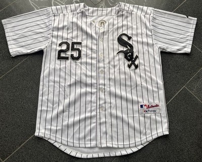 Chicago White Sox Baseball Herren Trikot Majestic Athletic Nr.25 Jim Thome MLB