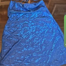 Shimmering Blue Halter Dress New with Tags Size 3xl Plus Size