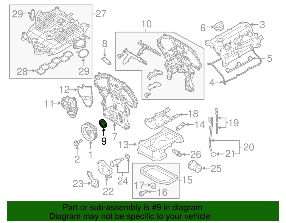 Genuine Nissan Seal 13510-31U10 - Image 4 of 4