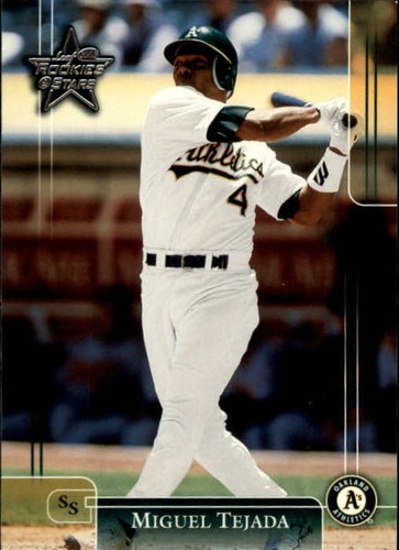 2002 Leaf Rookies and Stars Miguel Tejada #74 card