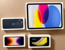 Lot of 4 EMPTY Apple Boxes - iPad 10th Gen, iPhone 13, iPhone SE x2 - OEM