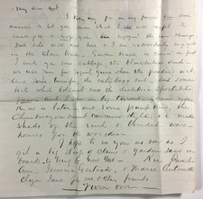 Unique Letter Correspondence Stubbs To Delafield NJ To NYC Smallpox Vegetables