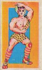 Strongman Wrestler Space Hero 20/62 Menko Card Japanese Vintage