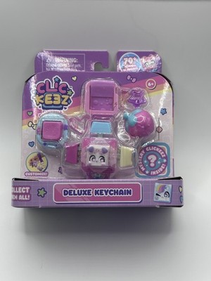 Clickeez Deluxe Keychain Fidget Cube Clickable Collectibles click away all day 