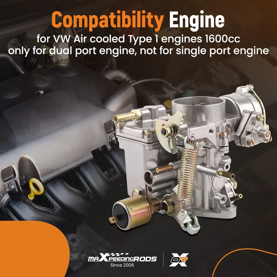 34 PICT-3 Carby Carburetor for VW Beetle Super Beetle 1971-1979 113129031K - image 3 of 4