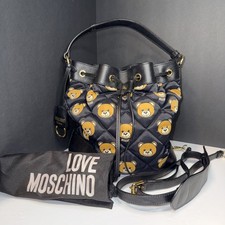 Borsa a secchiello Moschino trapuntata orsacchiotto - Jermey Scott's 'Ready To Bear' 2015