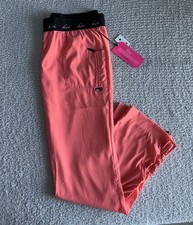 Koi Lite Scrub Pants Women s Sz Large Tall LT Coral Spirit Slim Stretch Nursing