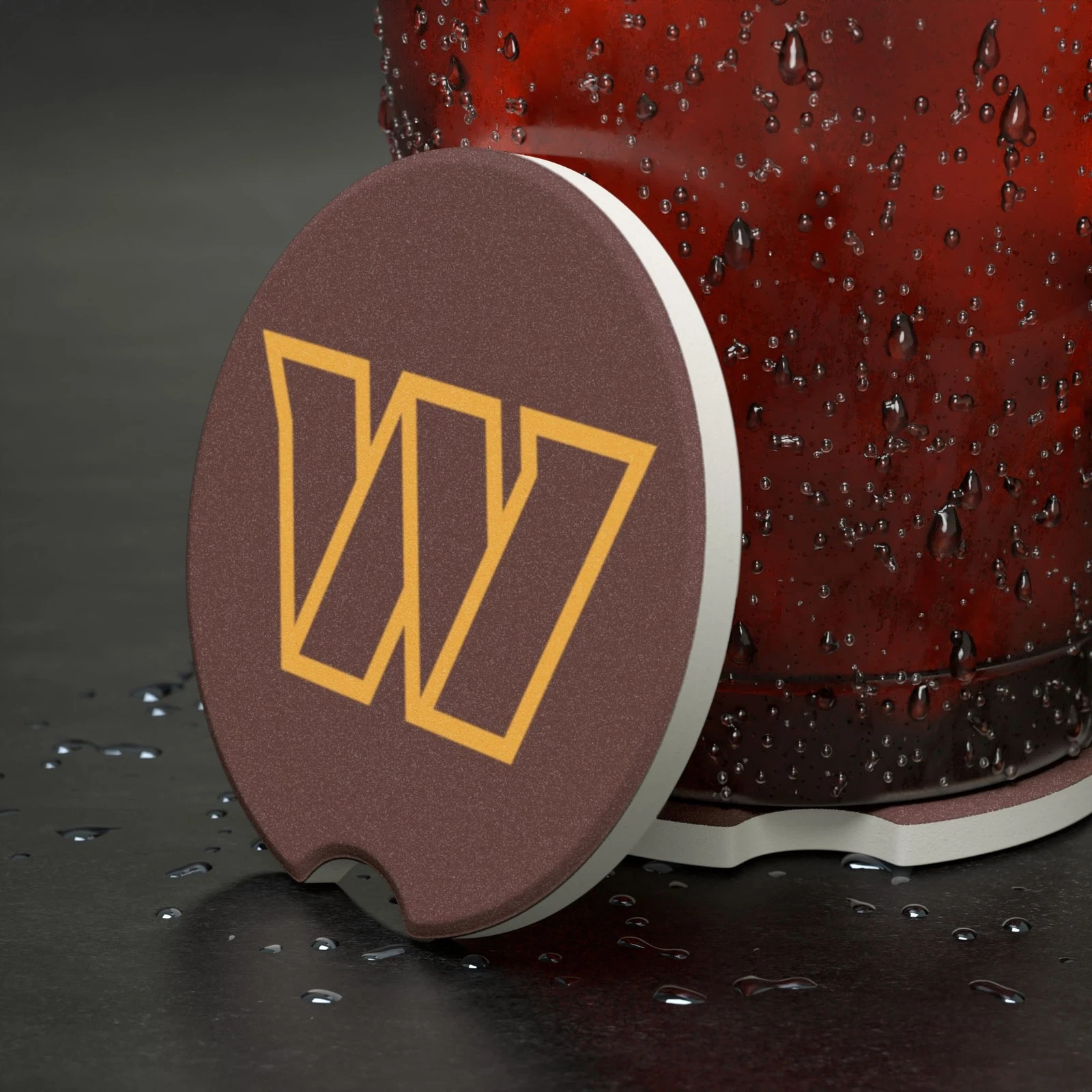 Washington Commanders Car Coaster – football Cup Holder Insert for Car Decor