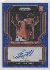2022 Panini Prizm Rookie Blue Donut Circle 11/50 Zac Lowther #RA-ZL Auto lz7