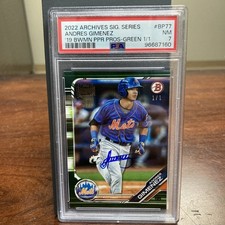 2022 Topps Archives Signature Series Andres Gimenez 1/1