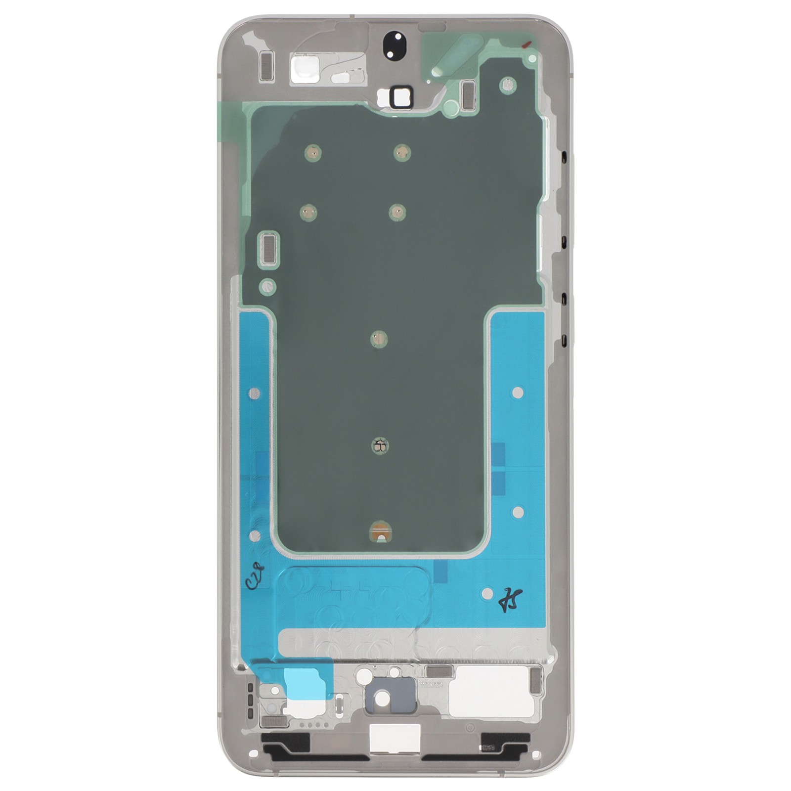 Cadre intermédiaire original Samsung S24 Plus marco central beige aluminium