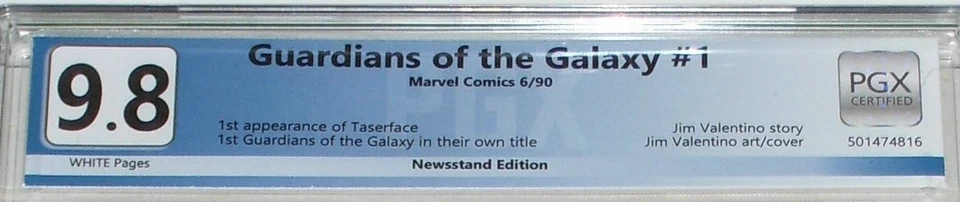Guardians of the Galaxy #1 PGX 9.8 Newsstand Edition from June 1990. Like CGC - Image 3 of 3