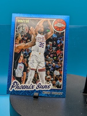 2025-26 Topps - 1980-81 Topps Chrome Silver Pack Kevin Durant #TC-KD Blue...