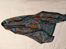 Silk Wrap Shawl scarf Multicolor Scarf 32" x 68" F230 