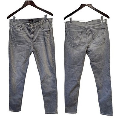HUDSON Krista Super Skinny Gray Jeans Mid Rise Full Length 31